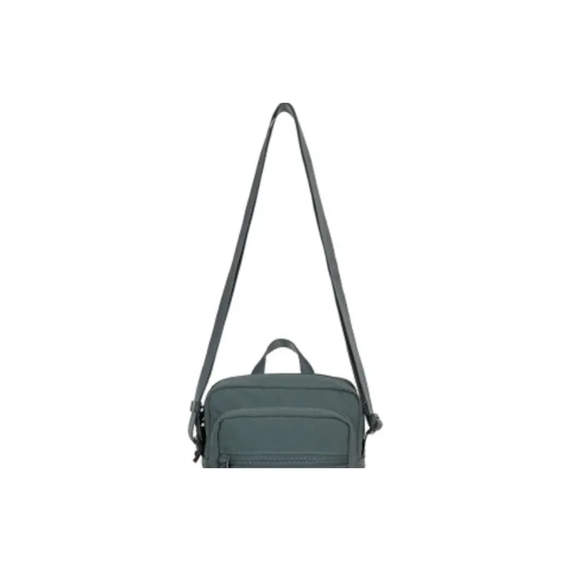 Snow Peak Nylon Shoulder Bag Crossbody Bag Medium Size Unisex Vintage Green-3