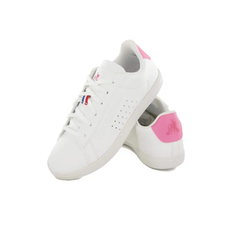 Le Coq Sportif Anti-Slip Wear-Resistant Low-Top Skateboard Shoes Women's White-1