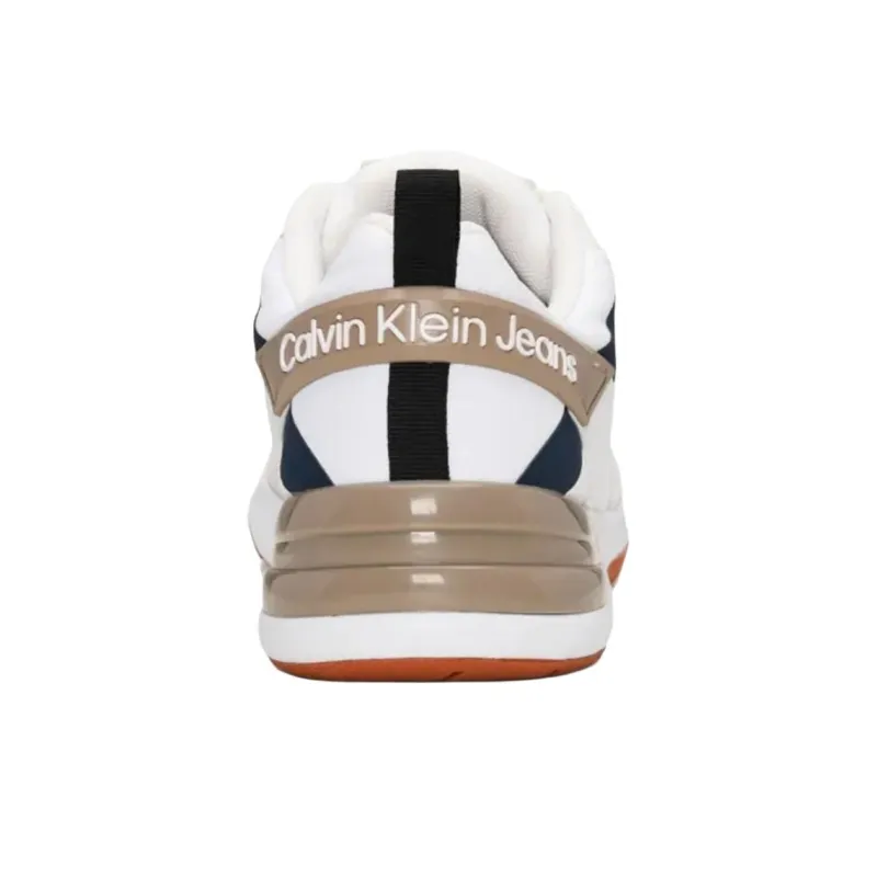 CKJ CALVIN KLEIN JEANS Jeans Low-Top Casual Shoes Men's White-4