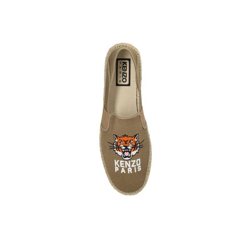 KENZO Lucky Tiger Canvas Espadrilles-3