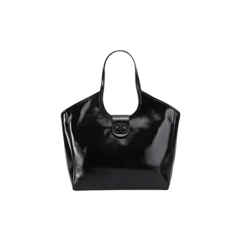 Kurt Geiger London Chelsea Leather Tote Bag Shopping Bag Handbag Large Size Women's Black