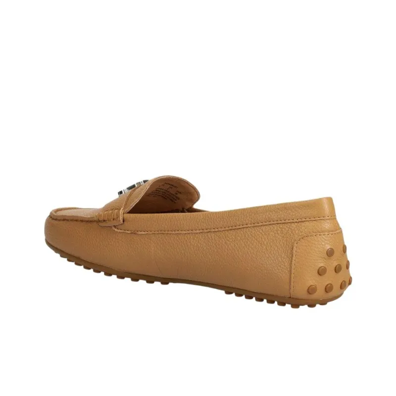 LAUREN RALPH LAUREN Barnsbury Gommino Loafers Women's Khaki-3