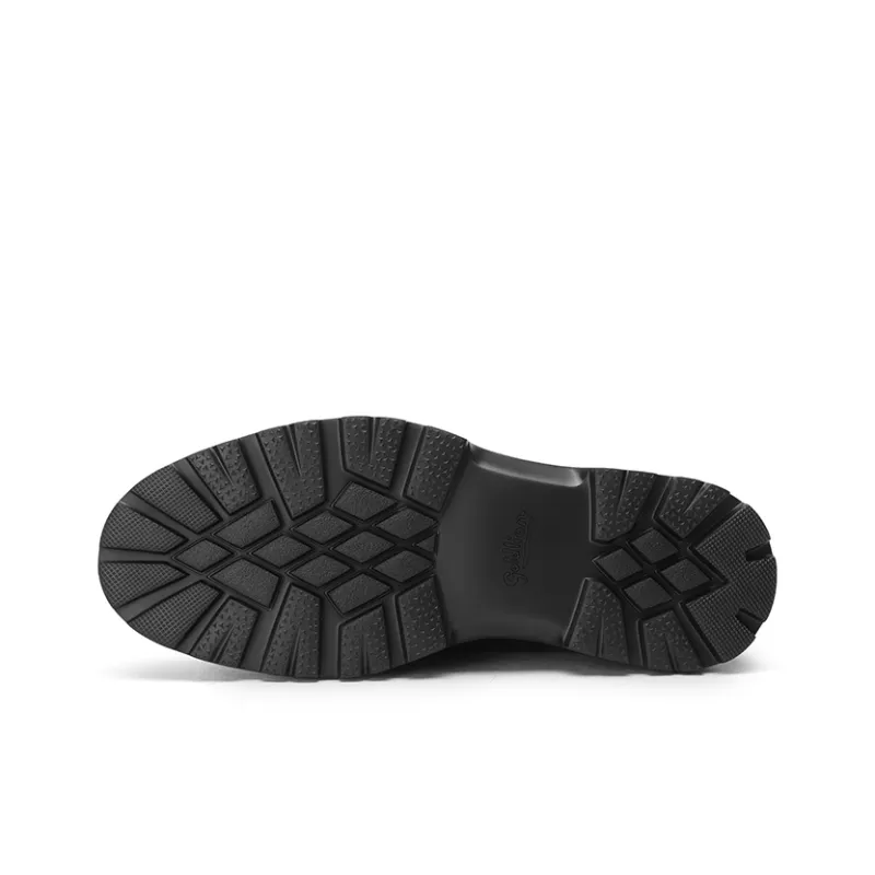 GOLDLION Ankle Boots Men Black/Brown-4