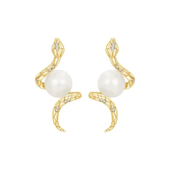 JAY S925 Sterling Silver Stud Earrings Women's