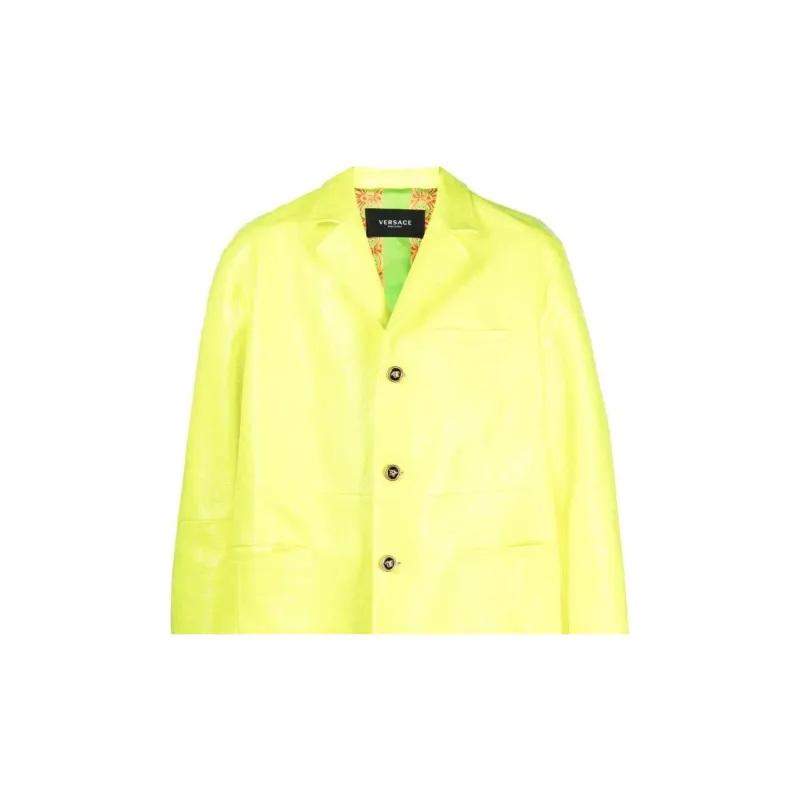 VERSACE Coats Men Neon Green-4