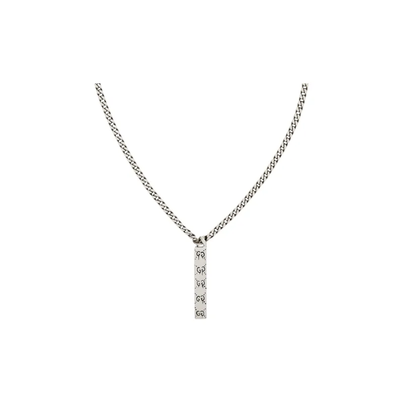 GUCCI 925 Sterling Silver Necklaces Unisex-0