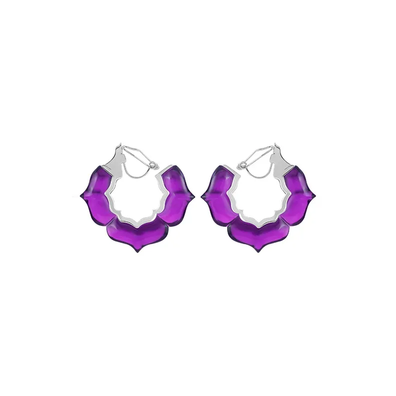 Bi disc 192 Silver Earrings Unisex-36
