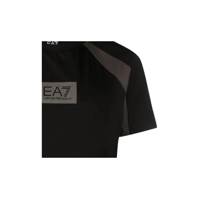 EMPORIO ARMANI EA7 Logo Print Crew Neck Short Sleeved T Shirt T Shirt Men's-6