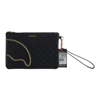 SPRAYGROUND PU Handheld Clutch Handbag Regular Unisex Black
