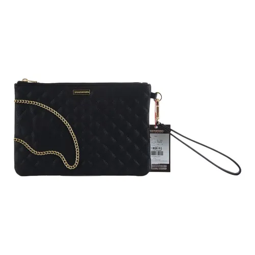 SPRAYGROUND PU Handheld Clutch Handbag Regular Unisex Black