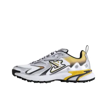 LOUIS VUITTON Runner Tatic Low Top Casual Shoes Men's Silver
