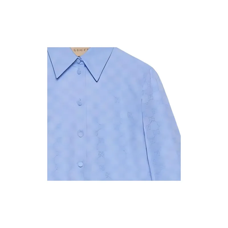 GUCCI Shirts Women's Blue-6