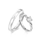 925 Sterling Silver, Starlight Couple Rings