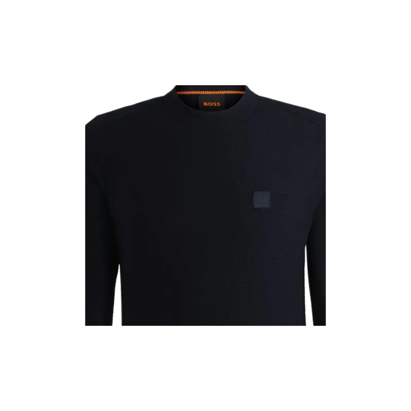 HUGO BOSS FW24 Knitwear Men's Navy Blue-5