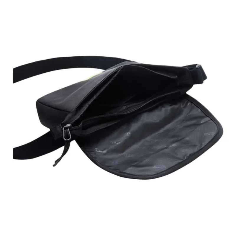 Anta Nylon Shoulder Bag Crossbody Bag Unisex Black-3