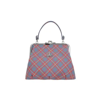 Vivienne Westwood PU Shoulder Bag, Crossbody Bag, Handbag Women's Blue & Orange
