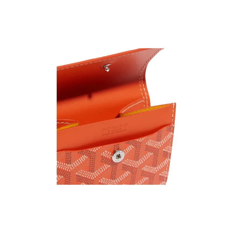 GOYARD MARIGNY Canvas With Leather Coin Purse Women's Orange-2