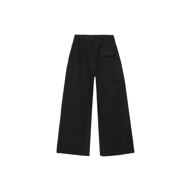 FAWENXIANGZI Suit Trouser Women's Black-1