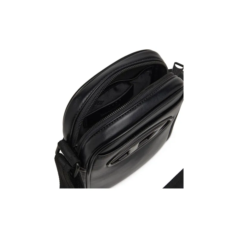 DIESEL PU Crossbody Bag Shoulder Bag Men's Black-4