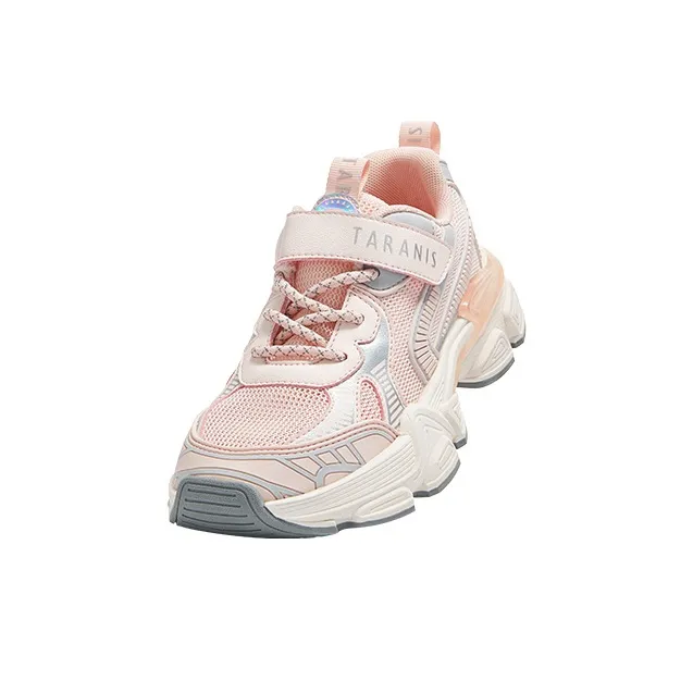 TARANIS Low Top Kids' Running Shoes Mist Soft Pink/Silver Kids'-1