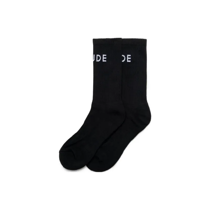 RHUDE Mid-Calf Socks Men's 1 Pack Black-0
