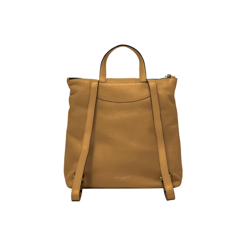 GIANNI CHIARINI Leather Backpack Women's Yellow-2