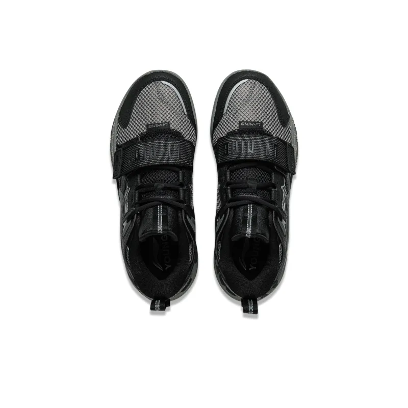 LINING YOUNG Basketball Low Top Children's Basketball Shoes Black/Asphalt Gray Kids'-3