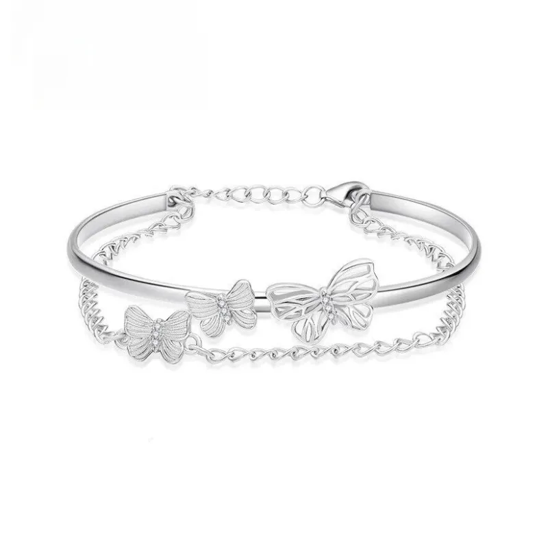LIPSW 999 Fine Silver Bangles Women's-0