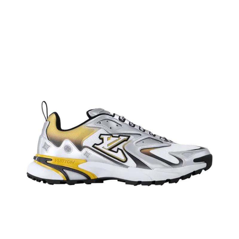 LOUIS VUITTON Runner Tatic Low Top Casual Shoes Men's Silver-1