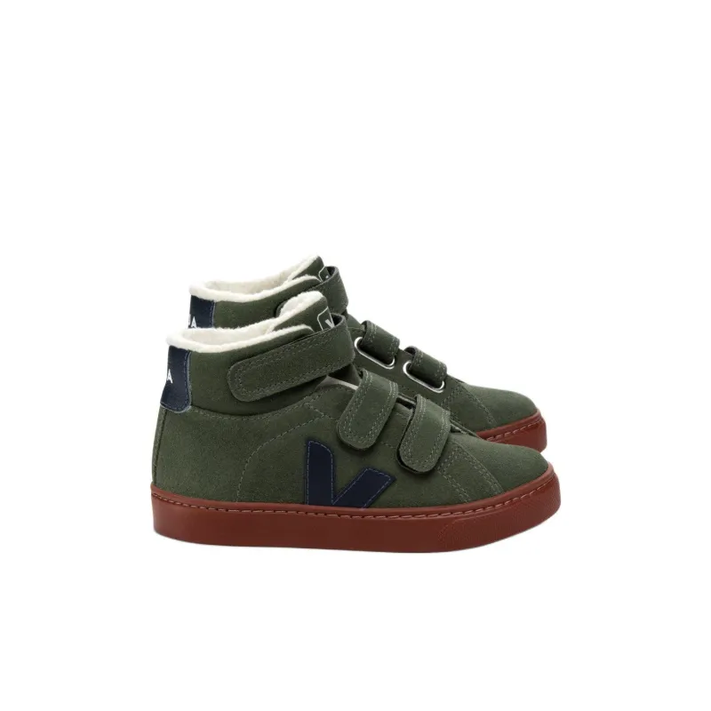 VEJA Esplar High-Top Kids' Skateboarding Shoes Green Kids'-1