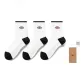 [3 Pack]White/White/White