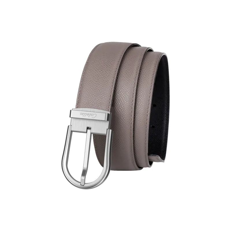 CATELLES Dual Sided Soft Top Grain Cow Leather Leather Belts Men's 3.5cm-1