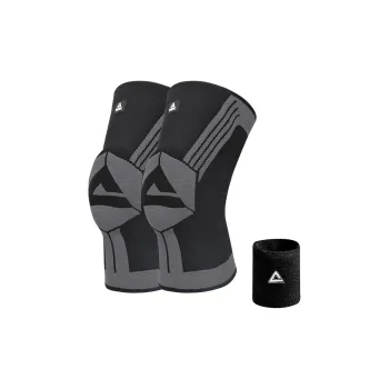 PEAK Knee Pads Polyamide Elastane Silicone Running Badminton Basketball Fitness Unisex