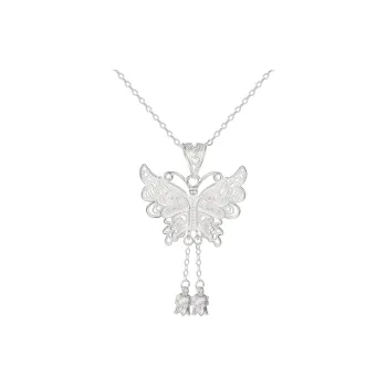 XIHUILIN Foot Silver 990 Necklaces Women's