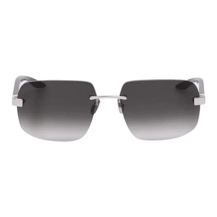 STEFANO RICCI Palladium-Plated Metal Wooden Square Sunglasses Men's Black-1