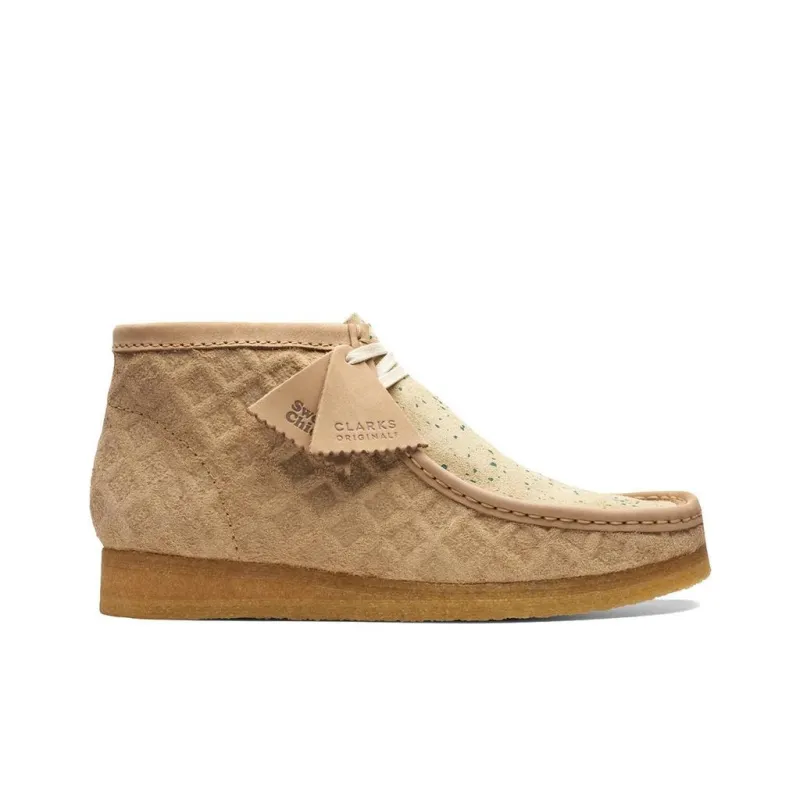 Clarks Originals Wallabee Boot Natural Green Women's-1
