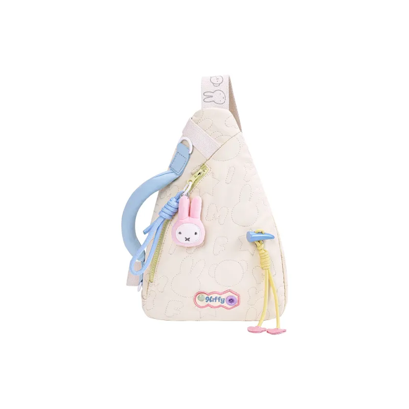 Miffy Fabric Sling Bag Small Size Women's Yellow/Ecru-9