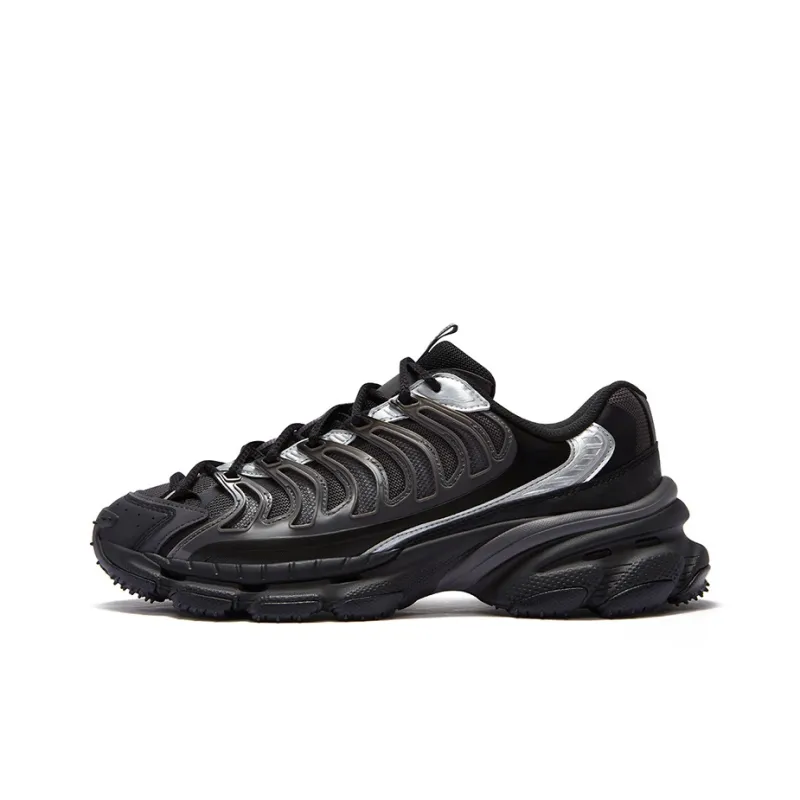 FILA FUSION BRACKET Slip Resistant Low Top Casual Shoes Men's Black-0