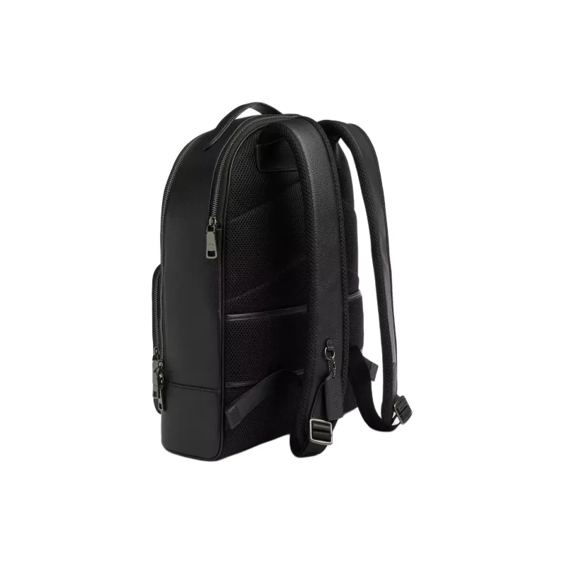 COACH ETHAN Coated Canvas Backpack Large Size Unisex Tan & Charcoal-1