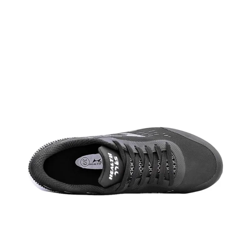 HEALTH Cushioned Wear Resistant Breathable Low Top Running Shoes Unisex Black-2