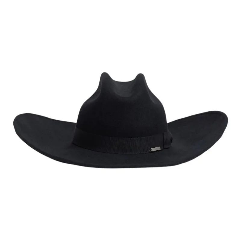 DSQUARED 2 Horn Detailed Wide Brim Hat-0