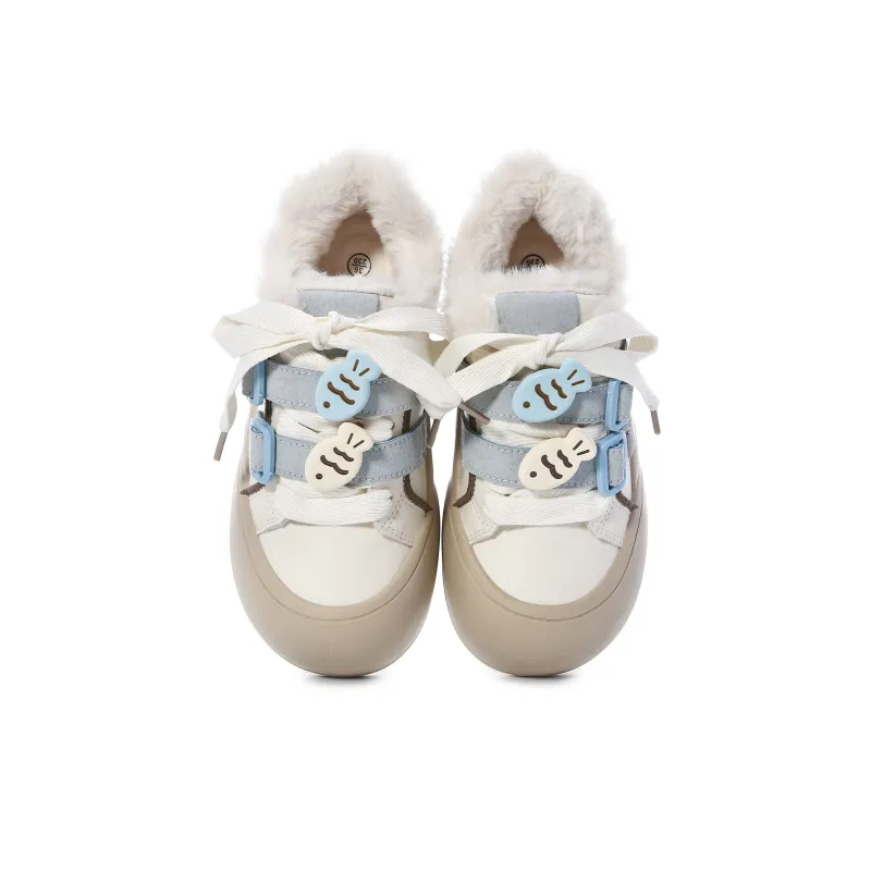 Lovely You Warm Wear-Resistant Lightweight Low-Top Skateboard Shoes Women's-33
