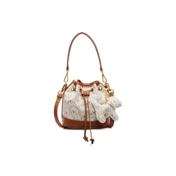 BAODIDAISHU PU Handheld Bag Shoulder Bag Crossbody Bag Regular Women's Brown/Ecru