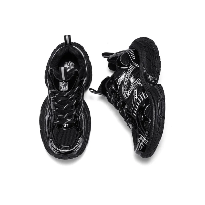 NFL Ultra S Los Angeles Rams Low Top Chunky Sneakers Unisex Black-3