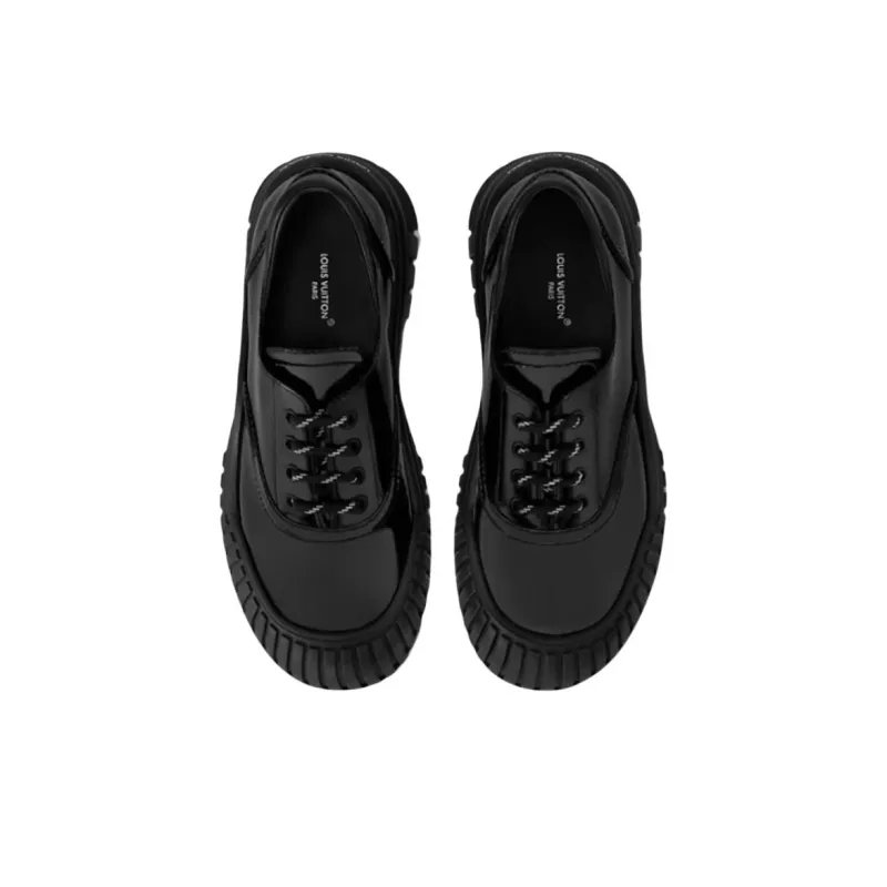 LOUIS VUITTON Casual Single Shoes Women's Black-3