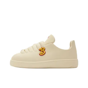 Burberry Bubble Low Top Skateboard Shoes Women's Ecru