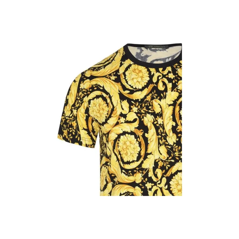 VERSACE Barocco Printed Crewneck T Shirt-4