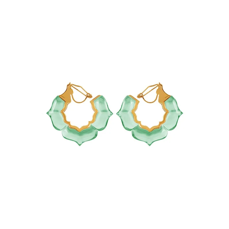 Bi disc 192 Silver Earrings Unisex-27