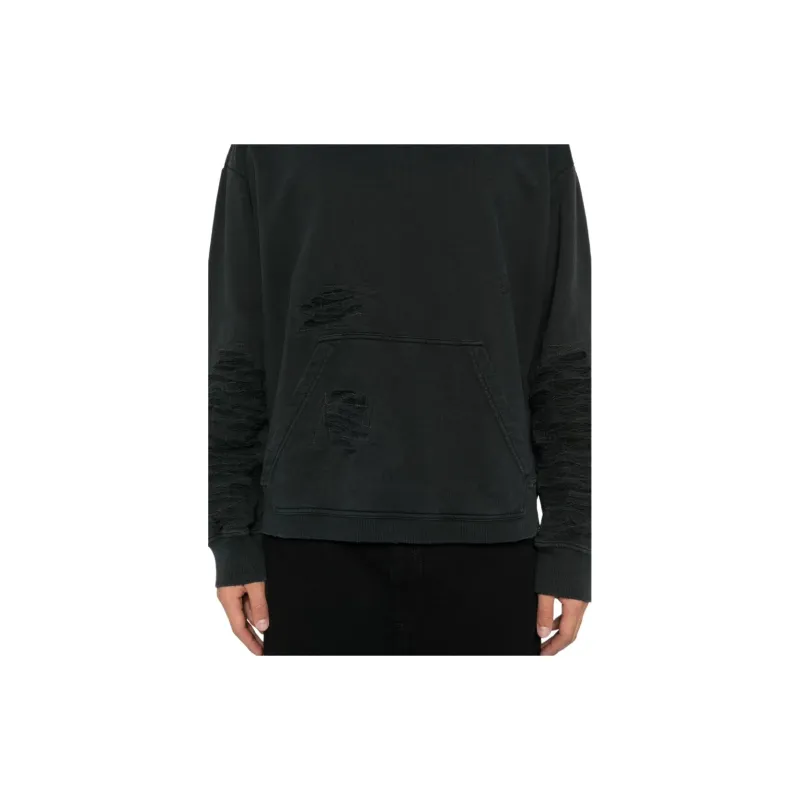 MM6 Maison Margiela Distressed Jersey Sweatshirt-4