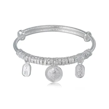 YASHENGZHUBAO 999 Fine Silver Sterling Silver Bracelets Women's